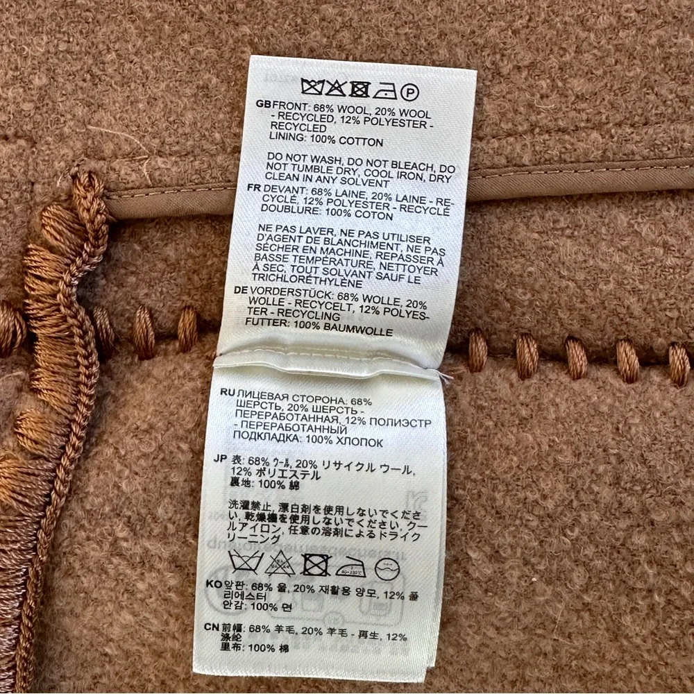 Toteme Embroidered Scarf Coat - Picture 11 of 16